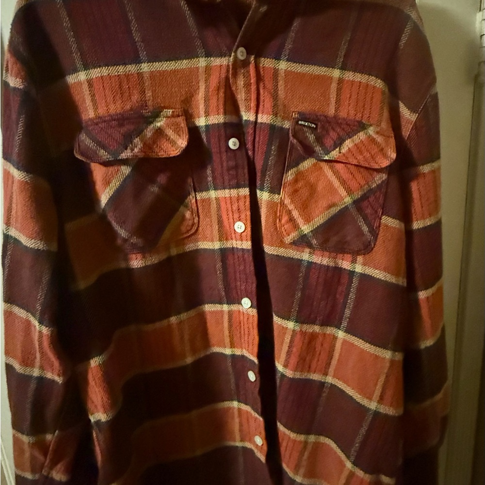 Brixton Plaid Button-Up Shirt